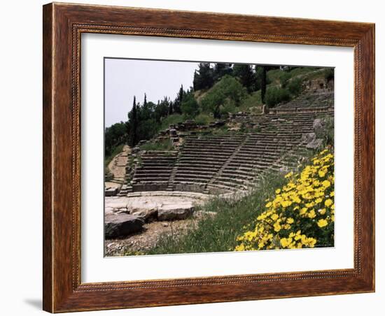 The Theatre, Delphi, Unesco World Heritage Site, Greece-Christina Gascoigne-Framed Photographic Print