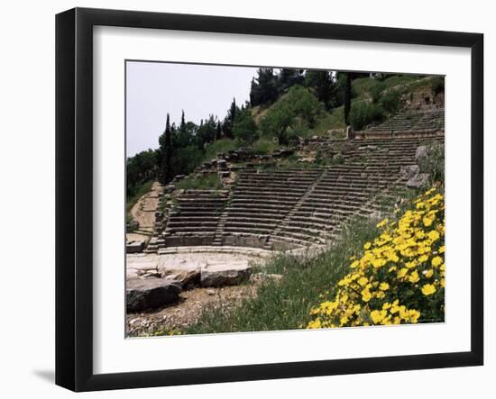 The Theatre, Delphi, Unesco World Heritage Site, Greece-Christina Gascoigne-Framed Photographic Print