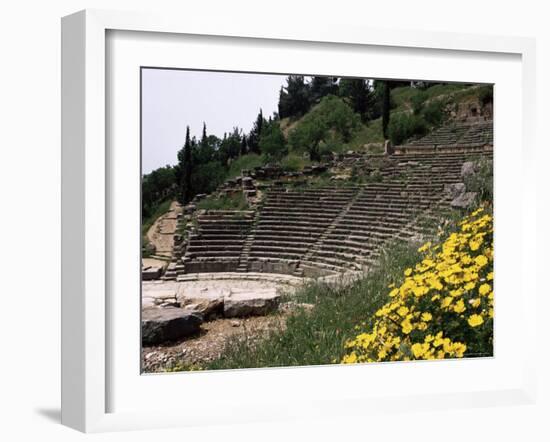 The Theatre, Delphi, Unesco World Heritage Site, Greece-Christina Gascoigne-Framed Photographic Print