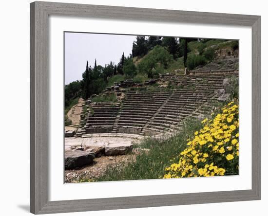 The Theatre, Delphi, Unesco World Heritage Site, Greece-Christina Gascoigne-Framed Photographic Print