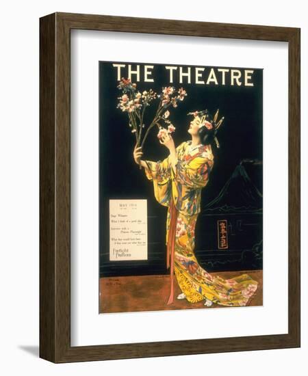 The Theatre, Japanese Geishas, USA, 1920-null-Framed Giclee Print