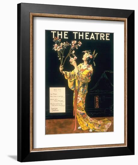 The Theatre, Japanese Geishas, USA, 1920-null-Framed Giclee Print