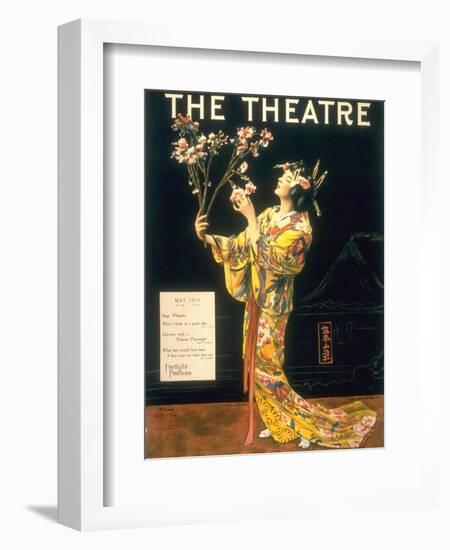 The Theatre, Japanese Geishas, USA, 1920-null-Framed Giclee Print