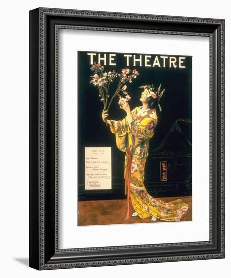The Theatre, Japanese Geishas, USA, 1920-null-Framed Giclee Print