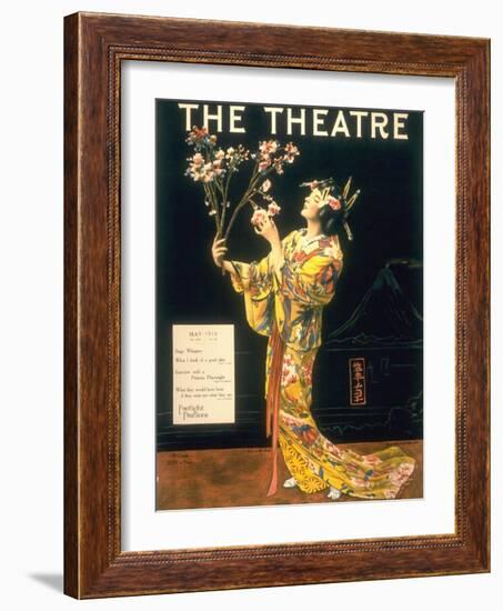 The Theatre, Japanese Geishas, USA, 1920-null-Framed Giclee Print