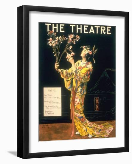 The Theatre, Japanese Geishas, USA, 1920-null-Framed Giclee Print