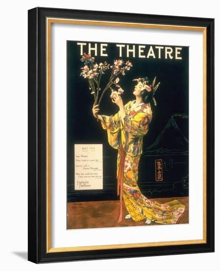 The Theatre, Japanese Geishas, USA, 1920-null-Framed Giclee Print