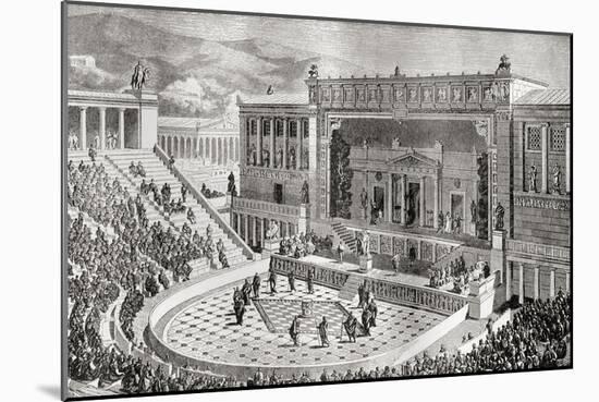 The Theatre of Dionysus, Athens, Greece-null-Mounted Giclee Print