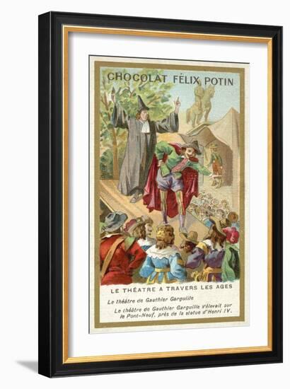 The Theatre of Gauthier Garguille, Paris, 17th Century-null-Framed Giclee Print