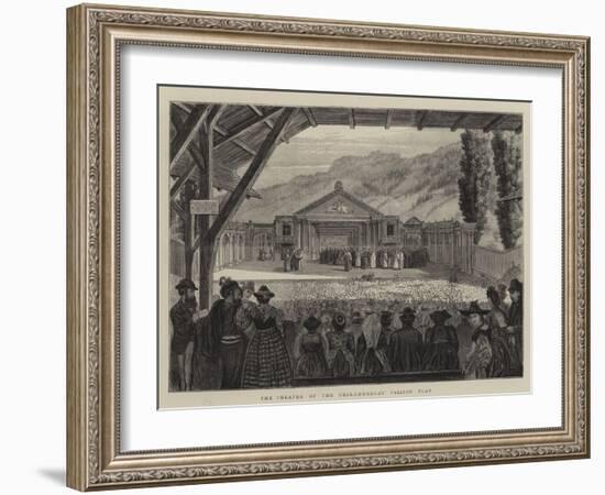 The Theatre of the Oberammergau Passion Play-null-Framed Giclee Print