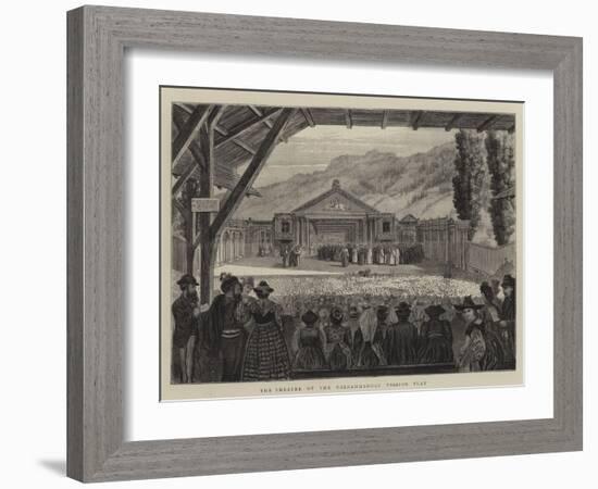 The Theatre of the Oberammergau Passion Play-null-Framed Giclee Print