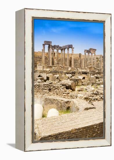 The Theatre, Roman ruins, Dougga Archaeological Site, Tunisia-Nico Tondini-Framed Premier Image Canvas