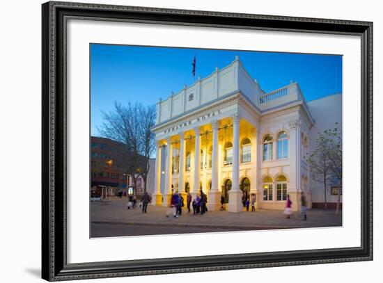 The Theatre Royal at Christmas, Nottingham, Nottinghamshire, England, United Kingdom, Europe-Frank Fell-Framed Photographic Print