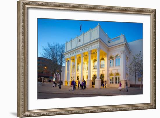 The Theatre Royal at Christmas, Nottingham, Nottinghamshire, England, United Kingdom, Europe-Frank Fell-Framed Photographic Print