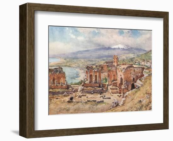 The Theatre, Taormina-Alberto Pisa-Framed Giclee Print