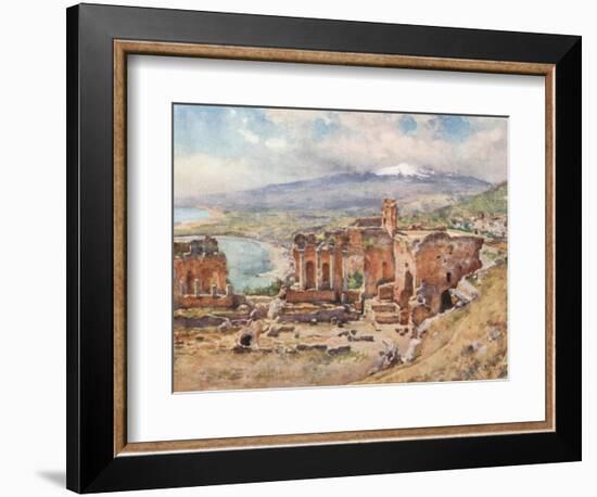 The Theatre, Taormina-Alberto Pisa-Framed Giclee Print