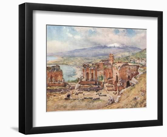 The Theatre, Taormina-Alberto Pisa-Framed Giclee Print