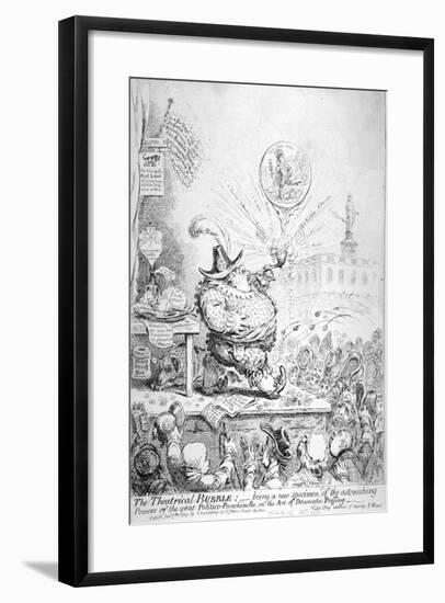 The Theatrical Bubble, 1851-James Gillray-Framed Giclee Print