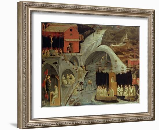 The Thebaid, c.1460-Paolo Uccello-Framed Giclee Print