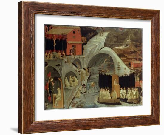 The Thebaid, c.1460-Paolo Uccello-Framed Giclee Print