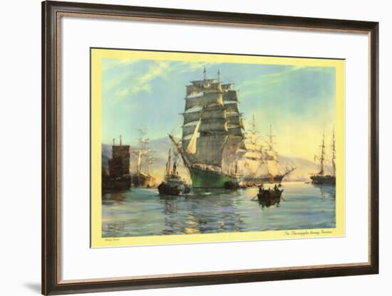 The Thermopylae Leaving Foochow-Unknown Unknown-Framed Art Print