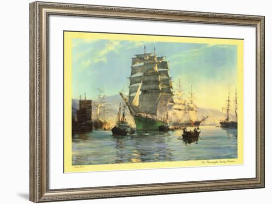 The Thermopylae Leaving Foochow-Unknown Unknown-Framed Art Print