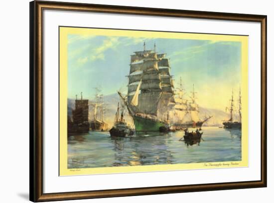 The Thermopylae Leaving Foochow-Unknown Unknown-Framed Art Print