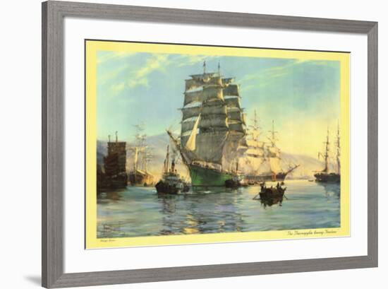 The Thermopylae Leaving Foochow-Unknown Unknown-Framed Art Print