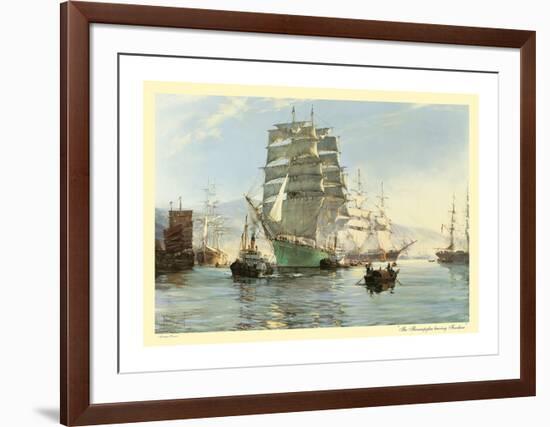 The 'Thermopylae' Leaving Foochow-Montague Dawson-Framed Premium Giclee Print