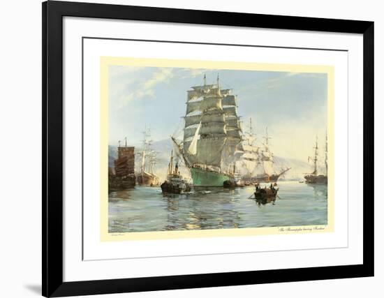 The 'Thermopylae' Leaving Foochow-Montague Dawson-Framed Premium Giclee Print