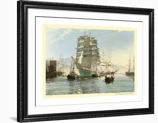 The 'Thermopylae' Leaving Foochow-Montague Dawson-Framed Premium Giclee Print