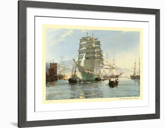 The 'Thermopylae' Leaving Foochow-Montague Dawson-Framed Premium Giclee Print