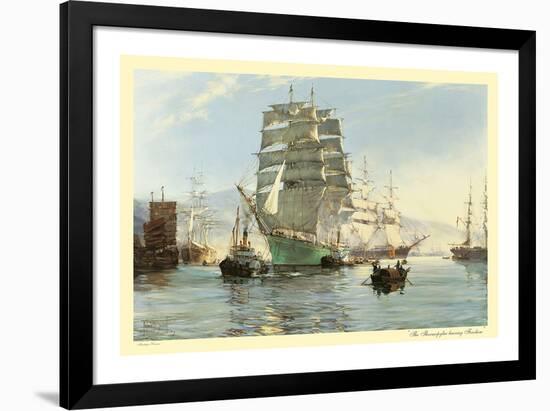 The 'Thermopylae' Leaving Foochow-Montague Dawson-Framed Premium Giclee Print