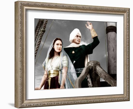 THE THIEF OF BAGDAD, from left: June Duprez, Conrad Veidt, 1940-null-Framed Photo