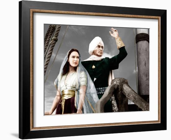 THE THIEF OF BAGDAD, from left: June Duprez, Conrad Veidt, 1940-null-Framed Photo