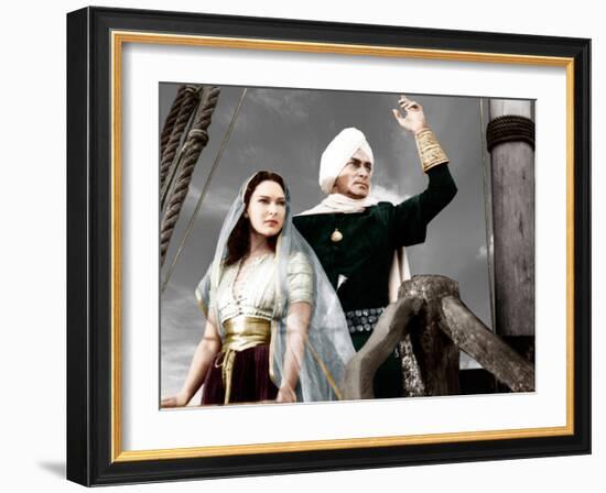 THE THIEF OF BAGDAD, from left: June Duprez, Conrad Veidt, 1940-null-Framed Photo
