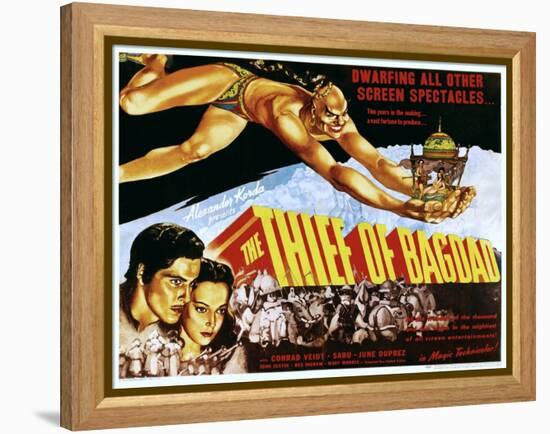 The Thief of Bagdad, Rex Ingram, John Justin, June Duprez, 1940-null-Framed Stretched Canvas