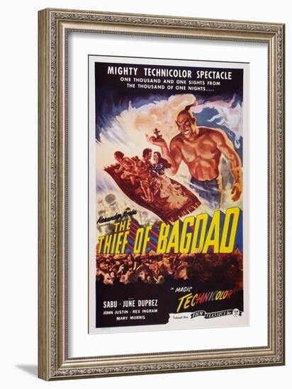 The Thief of Bagdad, Top from Left: Sabu, John Justin, June Duprez, Rex Ingram, 1940-null-Framed Art Print