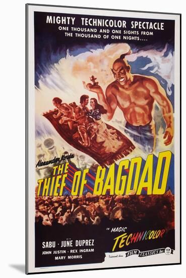 The Thief of Bagdad, Top from Left: Sabu, John Justin, June Duprez, Rex Ingram, 1940-null-Mounted Art Print