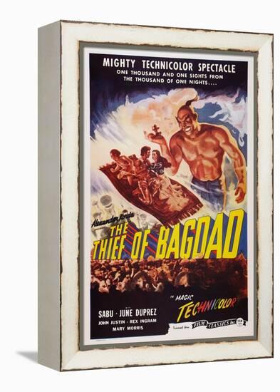 The Thief of Bagdad, Top from Left: Sabu, John Justin, June Duprez, Rex Ingram, 1940-null-Framed Stretched Canvas