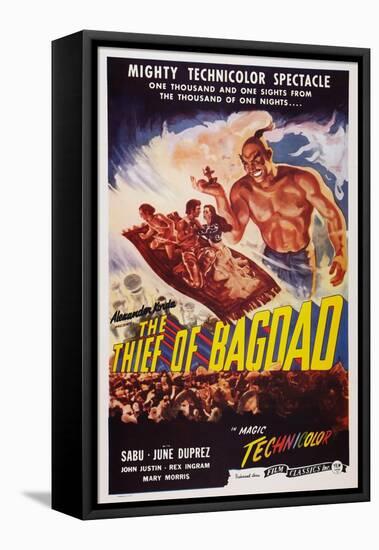 The Thief of Bagdad, Top from Left: Sabu, John Justin, June Duprez, Rex Ingram, 1940-null-Framed Stretched Canvas