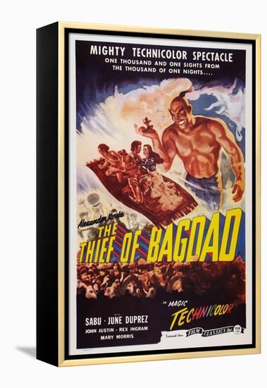 The Thief of Bagdad, Top from Left: Sabu, John Justin, June Duprez, Rex Ingram, 1940-null-Framed Stretched Canvas