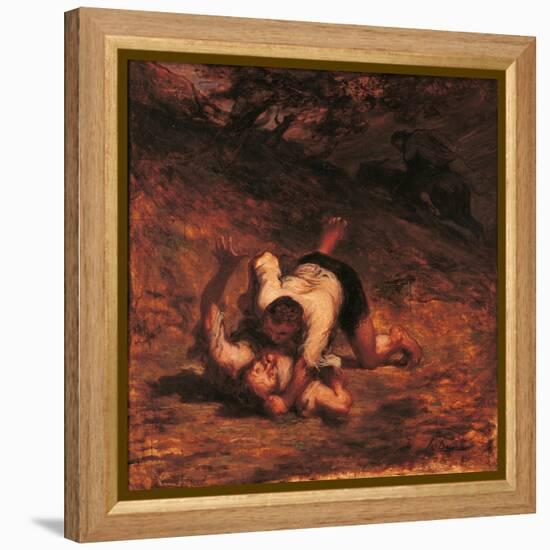 The Thieves and the Donkey-Honoré Daumier-Framed Premier Image Canvas