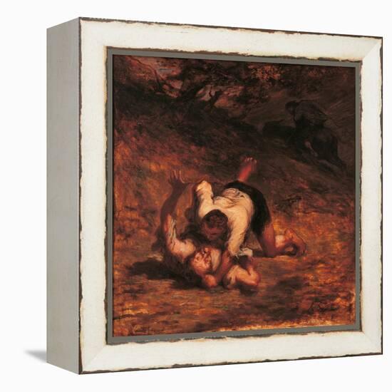 The Thieves and the Donkey-Honoré Daumier-Framed Premier Image Canvas