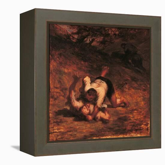 The Thieves and the Donkey-Honoré Daumier-Framed Premier Image Canvas