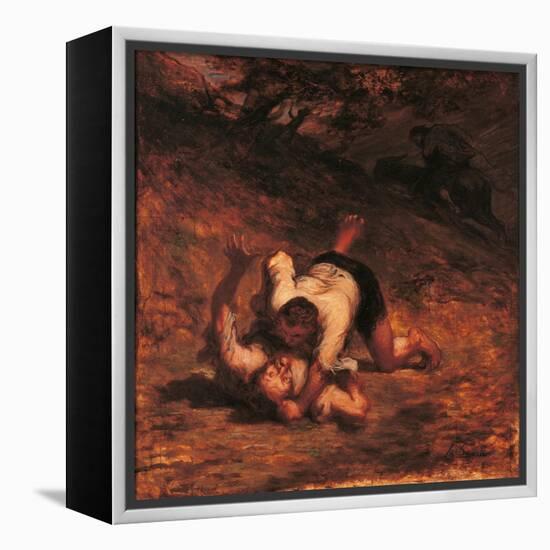 The Thieves and the Donkey-Honoré Daumier-Framed Premier Image Canvas