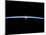 The Thin Line of Earth's Atmosphere and the Setting Sun-null-Mounted Photographic Print