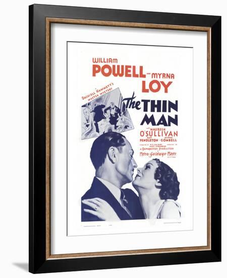 The Thin Man, 1934-null-Framed Premium Giclee Print