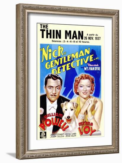 The Thin Man, 1934-null-Framed Art Print