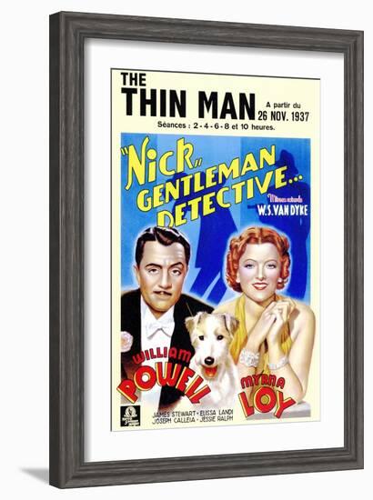 The Thin Man, 1934-null-Framed Art Print